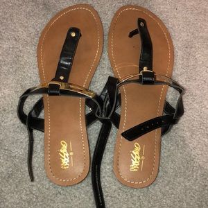 Black sandals WORN ONCE EXCELLENT CONDITION